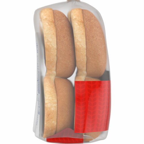 Kroger® White Hamburger Buns Perspective: left