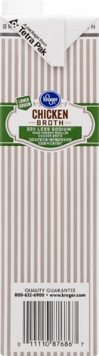 Kroger® Reduced Sodium Chicken Broth Perspective: left