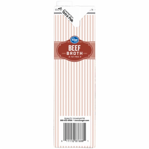 Kroger® Fat Free Beef Broth Perspective: left