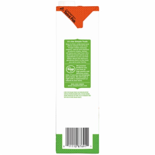 Simple Truth Organic™ Fat Free Free Range Chicken Broth Perspective: left