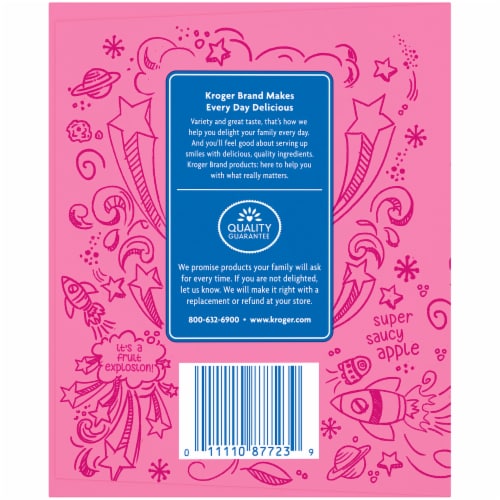 Kroger® Apple Strawberry Applesauce Pouches Perspective: left