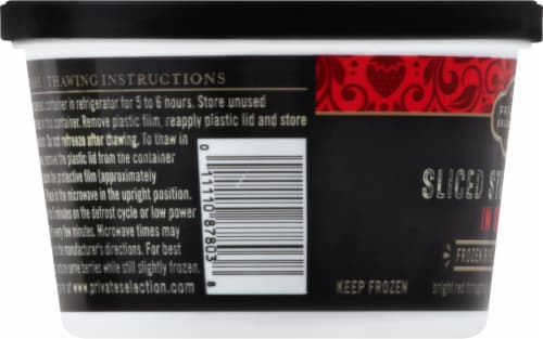 Private Selection® Sliced Strawberries in Sugar Frozen Fruit Perspective: left