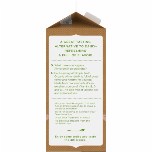 Simple Truth Organic™ Unsweetened Almond Milk Perspective: left