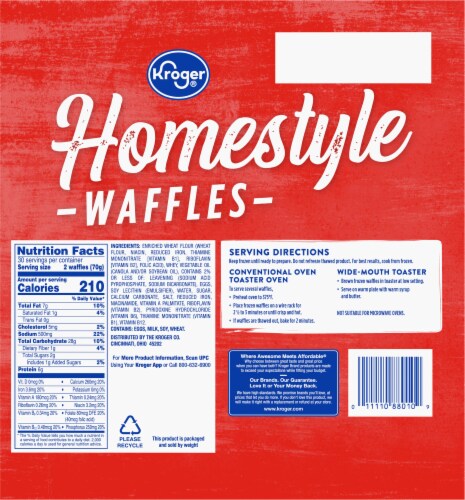 Kroger® Homestyle Waffles Perspective: left