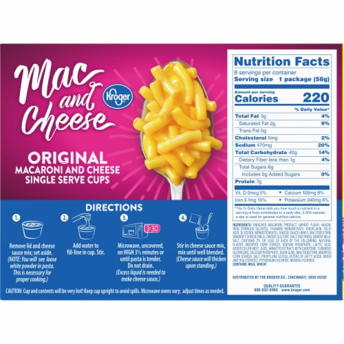 Kroger® Macaroni & Cheese Cups Perspective: left