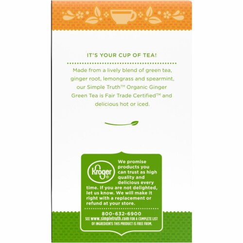 Simple Truth Organic™ Ginger Green Tea Perspective: left