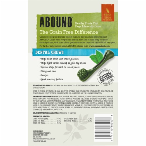 Abound Grain Free Dental Chews Small Dog Treats 50 ct QFC