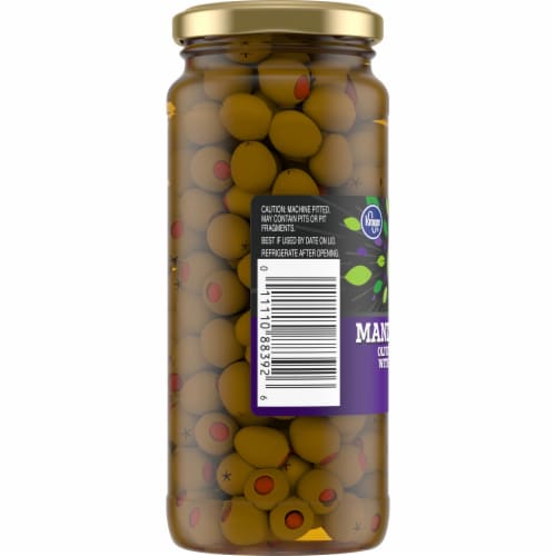 Kroger® Pimiento Stuffed Manzanilla Green Olives Perspective: left