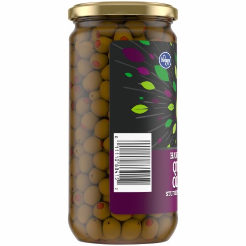 Kroger® Gluten Free Hand-Placed Queen Olives Stuffed With Pimiento Perspective: left