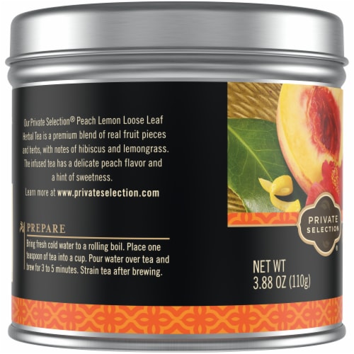 Private Selection® Peach Lemon Loose Leaf Herbal Tea Perspective: left