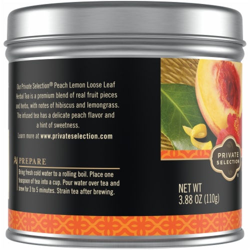 Private Selection® Peach Lemon Loose Leaf Herbal Tea, 3.88 oz - Kroger