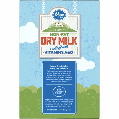 Kroger® Instant Non-Fat Dry Milk Pouches Perspective: left