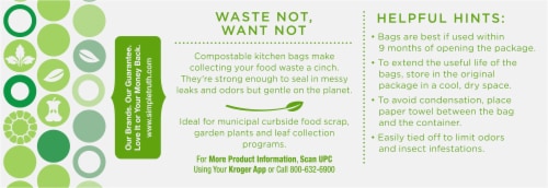 Simple Truth® 2.6 Gallon Compostable Small Kitchen Trash Bags Perspective: left