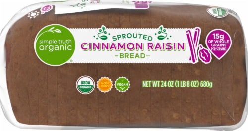 Simple Truth Organic® Sprouted Cinnamon Raisin Bread Perspective: left