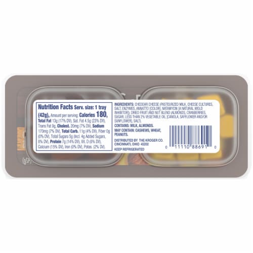 Kroger® Cheddar Cheese Cranberry Almond Snack Medley Perspective: left