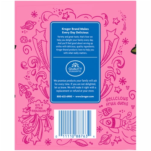Kroger® Apple Cinnamon & Apple Strawberry Applesauce Variety Pouches Perspective: left