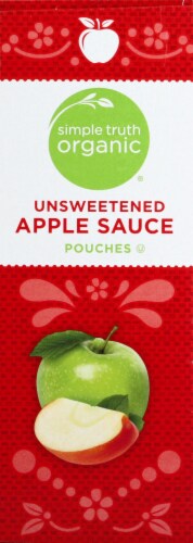 Simple Truth Organic® Unsweetened Applesauce Pouches Perspective: left