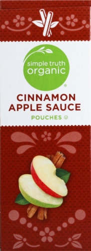 Simple Truth Organic® Cinnamon Applesauce Pouches Perspective: left