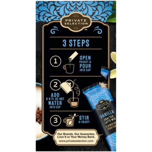 Private Selection™ Vanilla Chai Tea Latte Mix Packets Perspective: left