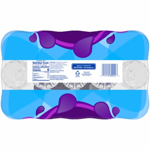 Kroger® Grape Flavored Mini Bottled Water Perspective: left