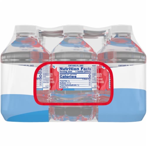 Kroger® Strawberry Flavored Mini Bottled Water Perspective: left
