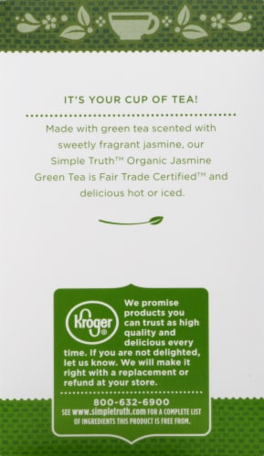 Simple Truth Organic® Jasmine Green Tea Bags Perspective: left