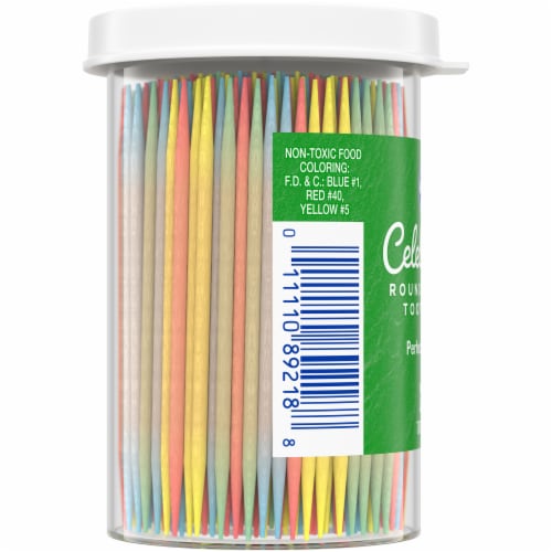 Kroger® Celebration Round Wooden Colored Toothpicks, 250 ct - King