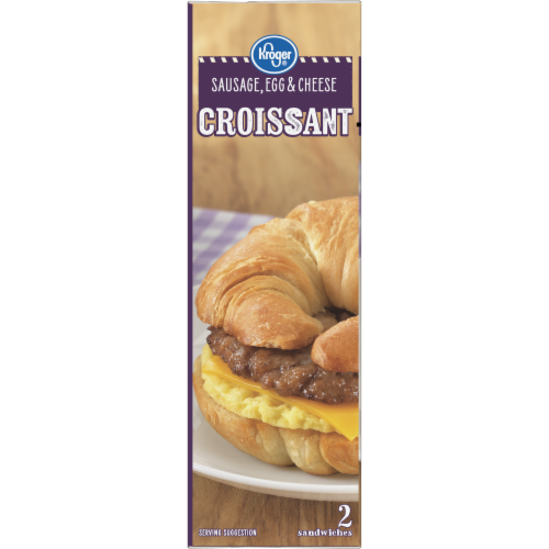 Kroger® Sausage Egg & Cheese Croissant Sandwiches Perspective: left