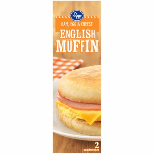 Kroger® Ham Egg & Cheese English Muffin Sandwiches Perspective: left