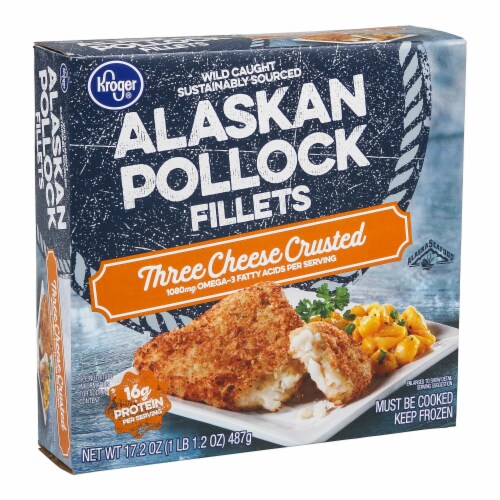 Kroger® Three Cheese Crusted Alaskan Pollock Fillets Perspective: left