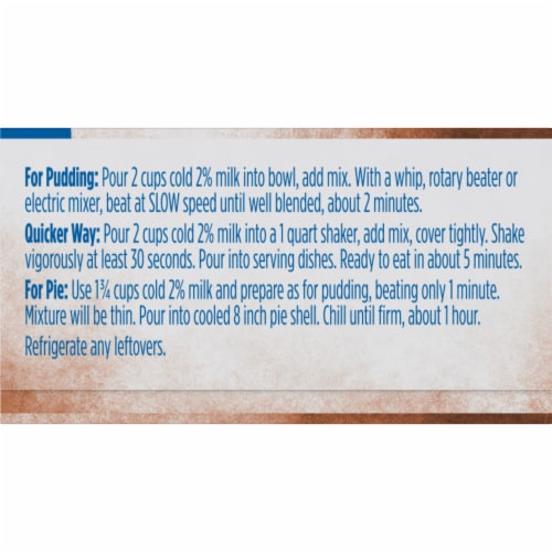 Kroger® Chocolate Instant Pudding & Pie Filling Perspective: left