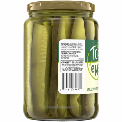 Top 'Ems™ Fresh Pack Kosher Dill Pickle Spears Perspective: left