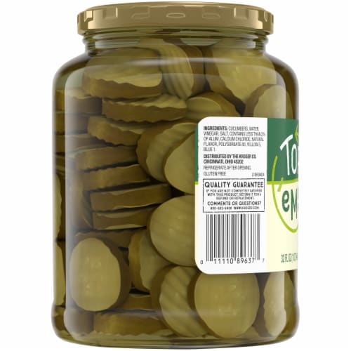 Top 'Ems Hamburger Dill Slices Perspective: left