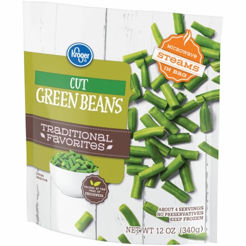 Kroger® Traditional Favorites Frozen Cut Green Beans Perspective: left