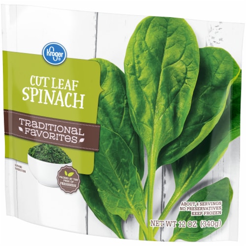 Kroger® Traditional Favorites Frozen Spinach Cut Perspective: left
