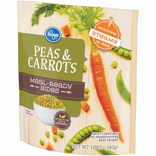 Kroger® Meal Ready Sides Frozen Peas & Carrots Perspective: left