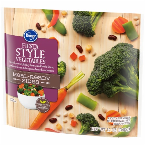 Kroger® Meal-Ready Sides Frozen Fiesta Style Vegetables Perspective: left