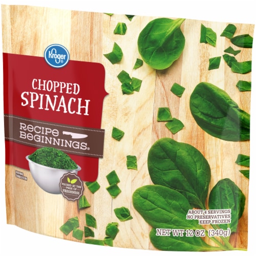 Kroger® Recipe Beginnings® Frozen Chopped Spinach Perspective: left