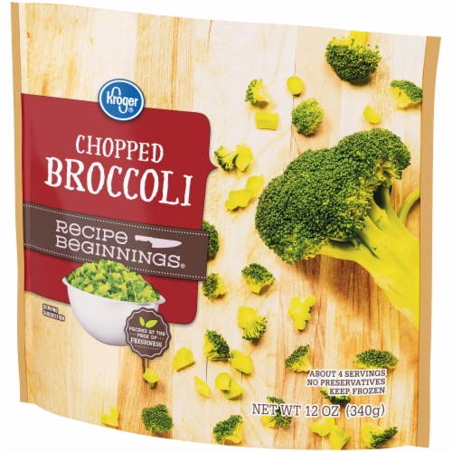 Kroger® Recipe Beginnings® Frozen Broccoli Chopped Perspective: left