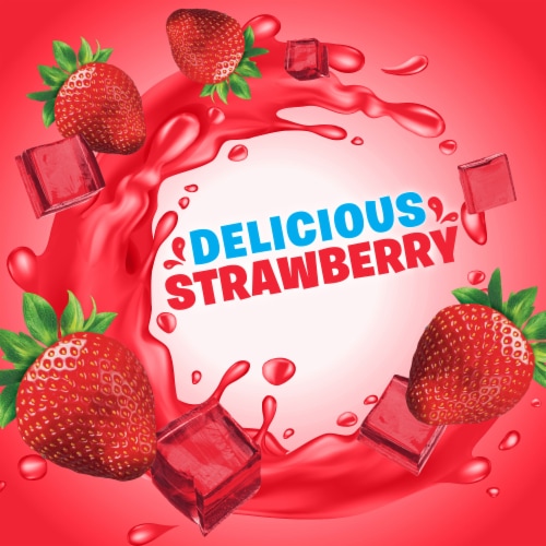 Kroger® Sugar Free Gel Bites Strawberry Gelatin Cubes Perspective: left