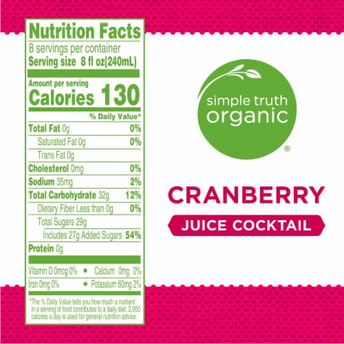 Simple Truth Organic™ Cranberry Juice Cocktail Perspective: left