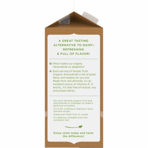 Simple Truth Organic™ Almond Milk Perspective: left