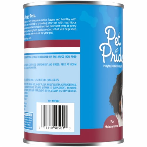 Pet Pride Chunks with Beef Adult Wet Dog Food 22 oz King Soopers
