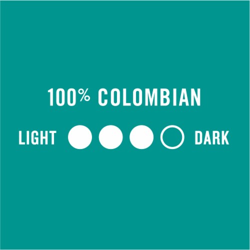 Kroger® 100% Colombian Medium Dark Roast Coffee Pods Perspective: left