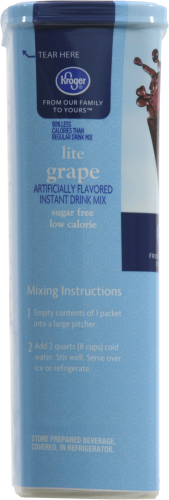 Kroger® Light Grape Drink Mix Singles Perspective: left