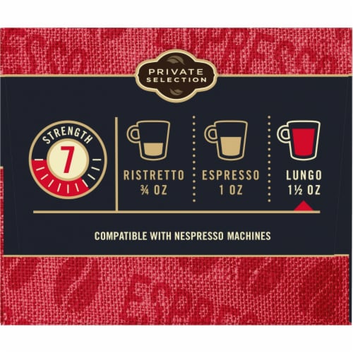 Private Selection™ Coffee Pods for Nespresso® Machines Lungo Forte Espresso Dark Roast Perspective: left