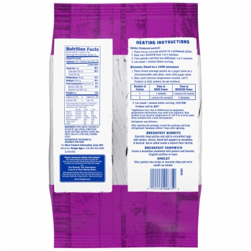 Kroger® Original Pork Sausage Patties Perspective: left