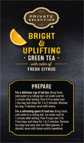 Private Selection® Golden Citrus Green Tea Bags Perspective: left