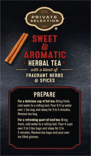Private Selection® Caffeine Free Sweet Cinnamon Spice Herbal Tea Bags Perspective: left