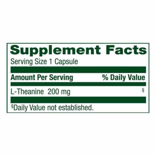 Simple Truth® L-Theanine Capsules 200mg Perspective: left